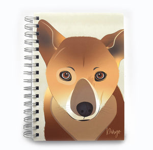Dingo A5 Journals,  Australian made stationery, Australian animals, recycled,  sustainable paper, gift, A5, A6, journal, Dingo