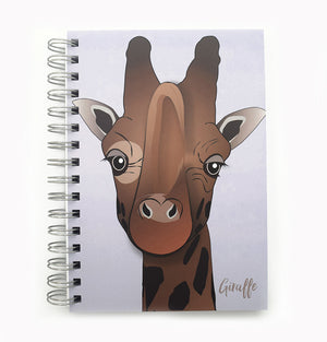 Giraffe A5 Journals,  Australian made stationery,World animals, recycled,  sustainable paper, gift, A5, A6, journal, Giraffe