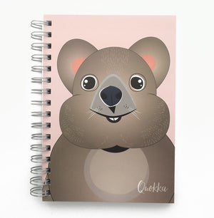 Open image in slideshow, Quokka Wire Bound Journal - Blank Inside - Size A5 or A6
